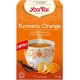 Ajurvedinė ciberžolės arbata su apelsinais, ekologiška (17pak)